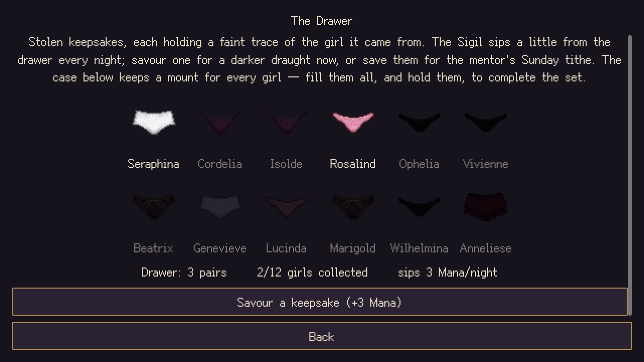 The drawer of collected keepsakes